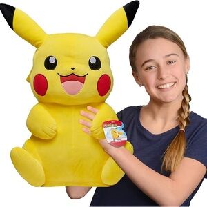 BRAND NEW pokémon 24in pikachu soft plush with authentic details stuffed stuffy